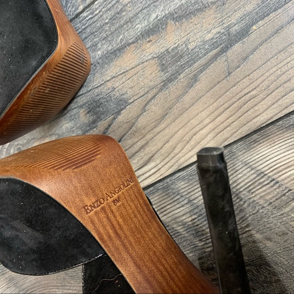 Enzo Angiolini Pumps Sz 8 Black Jewel High Heels - Picture 3 of 3